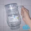 Bình Thuỷ Tinh Đựng Nước 1.6L Quai Cầm Miệng Rót Bầu EH1001 Glass Pitcher Tivoli Jar 1600 ML