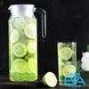 Bình Thuỷ Tinh Đựng Nước 1.1L Quai Cầm Miệng Rót Lục Giác EH1003 Glass Pitcher Hexagon Jar 1100 ML