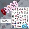 Sticker Dán Móng Tay 3D Dạng Decal Dán Móng Chống Nước Hoạ Tiết Tranh Vẽ Trừu Tượng Woman Line Art Flower JO1630