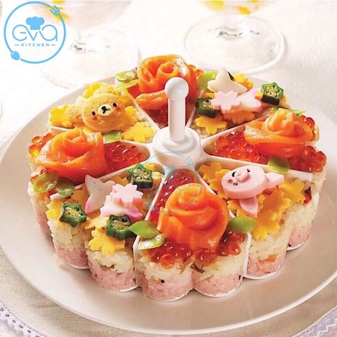  Khuôn làm bánh - Rau Câu - Ép Xôi - Ép Cơm - Sushi đẹp 