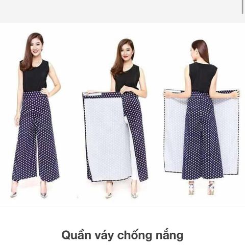  VÁY CHỐNG NẮNG DẠNG QUẦN THỜI TRANG CAO CẤP 