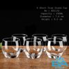 Bộ 6 Ly Thuỷ Tinh Bầu Tròn Lùn Chịu Nhiệt Deli 290ML Short Disa Glass Cup ES1132