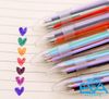Bút Bi Bấm 6 Màu Trong Suốt Sáng Tạo Tiện Dụng Multicolor pens 6 in 1 M4820