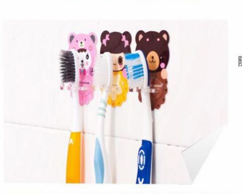  VĨ 2 MIẾNG DÁN TREO BÀN CHẢI ĐÁNH RĂNG TOOTHBRUSH RACK 