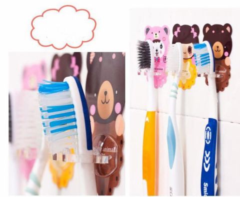  VĨ 2 MIẾNG DÁN TREO BÀN CHẢI ĐÁNH RĂNG TOOTHBRUSH RACK 