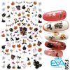 Nail Sticker Dán Móng Tay 3D Dạng Decal Trang Trí Lễ Hội Ma Halloween Witch Candy F418 F259 F260