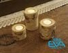 Combo 3 Wooden Candle Holder 3cm - 5cm - 8m Chân Đế Nến Gỗ Kèm Nến Tealight Trang Trí Tiệc Và Decor