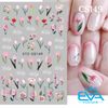 Sticker Dán Móng Tay 3D Chống Nước Hoa flower Collection Hoạ Tiết Hoa Tulip Mùa Hè Sweet Tulip Art CS149 / CS150