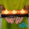 Đế Đựng Nến Gỗ Tealight 2 Nến Trang Trí Decor Double Tea Light Holder Handmade Wooden Candles