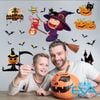 Decal Dán Tường Dán Kiếng Trang Trí Halloween Bí Ngô SK9319 Không Bị Hư Tường