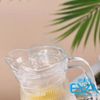 Bình Thuỷ Tinh Đựng Nước 1.6L Quai Cầm Miệng Rót Dáng Eo Thẳng Sọc EH1009-2B Vertical Stripe Glass Pitcher Jar 1600ML