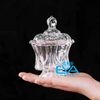 Thố Mứt Thuỷ Tinh Pha Lê Delisoga Hoa Văn Vương Miệng Crown Phong Cách Royal Sang Trọng / Thố Mứt Tết Thủy Tinh European Style Sugar Bowl Candy Jar DSTG1029-4