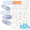 Miếng Dán Móng Tay 3D Nail Sticker Tráng Trí Hoạ Tiết Sinh Vật Biển F478