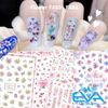 Miếng Dán Móng Tay 3D Nail Sticker Tráng Trí Hoạ Tiết Bông Hoa F480 / F481 / F482 / F483