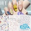 Miếng Dán Móng Tay 3D Nail Sticker Tráng Trí Hoạ Tiết Bông Hoa F489 / F490 / F491