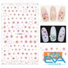 Miếng Dán Móng Tay 3D Nail Sticker Tráng Trí Hoạ Tiết Bông Hoa F489 / F490 / F491