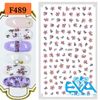 Miếng Dán Móng Tay 3D Nail Sticker Tráng Trí Hoạ Tiết Bông Hoa F489 / F490 / F491