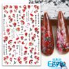 Miếng Dán Móng Tay 3D Nail Sticker Tráng Trí Hoạ Tiết Bông Hoa Đào Phong Cách Trung Hoa F898 / F899 / F900