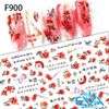 Miếng Dán Móng Tay 3D Nail Sticker Tráng Trí Hoạ Tiết Bông Hoa Đào Phong Cách Trung Hoa F898 / F899 / F900