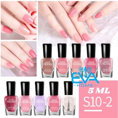  Set 10 Chai Sơn Móng Tay Dạng Lột Oulisi Honey S10-2 / Hộp 10 Màu Sơn Dạng Gel Lột Mini 5ml S10-2 Oulisi 