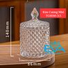 Thố Mứt Thuỷ Tinh Pha Lê Kim Cương Mini  / Thố Mứt Tết Thố Bi Mini Crystal Diamond Jar TG1030-2.5