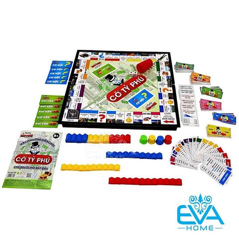  Bộ Đồ Chơi Bàn Cờ Tỷ Phú Nhựa Gấp SaTo Board Games Kèm Sách Hướng Dẫn 