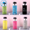 Bình Nước Thủy Tinh In Chữ My Bottle Kèm Vỏ Bọc Vải Neoprene Nhiều Màu 500ml