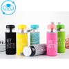 Bình Nước Thủy Tinh In Chữ My Bottle Kèm Vỏ Bọc Vải Neoprene Và Túi Vải Dây Rút Nhiều Màu 500ml