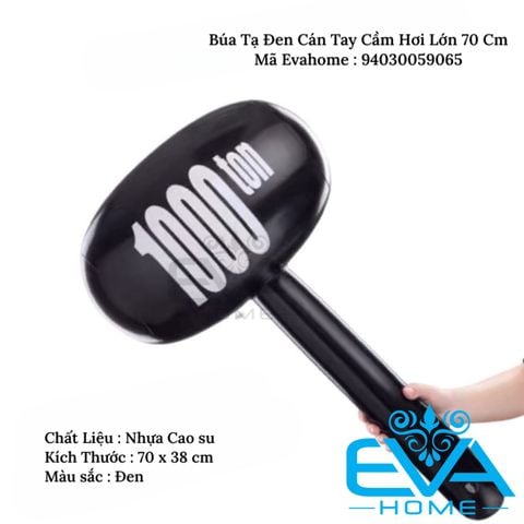  Đồ Chơi Bơm Hơi / Đồ Chơi Búa Tạ Đen Cán Tay Cầm Hơi Lớn 70 Cm Vui Nhộn 