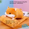 Chăn Gối Thú Bông / Gối Mền Chuột Hamster 3 Trong 1 Nhiều Màu Cute