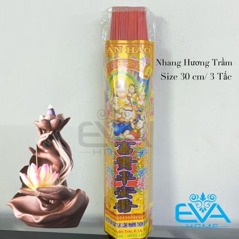  Nhang Thơm Truyền Thống Hương Trầm Di Lạc Size 30cm / Bó 3 Tấc 