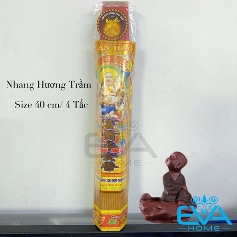  Nhang Thơm Truyền Thống Hương Trầm Di Lạc Size 40cm / Bó 4 Tấc 