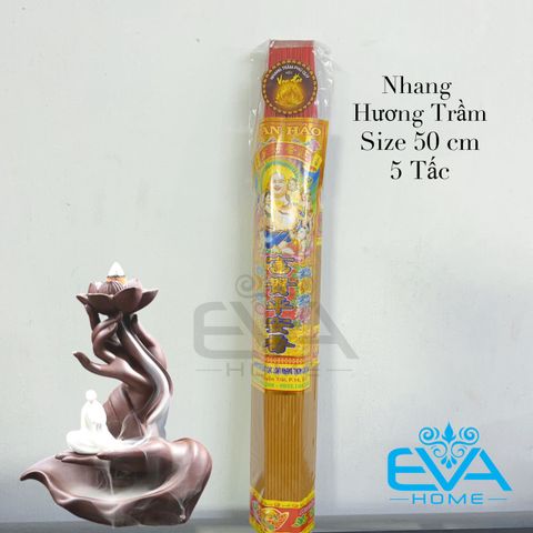  Nhang Thơm Truyền Thống Hương Trầm Di Lạc Size 50cm / Bó 5 Tấc 