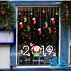 Decal Dán Tường Dán Kính Họa Tiết Dây Treo Quả Cầu Màu Và Tất Vớ Noel Trang Trí Giáng Sinh XH6257 / Noel