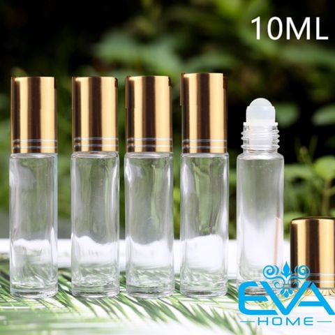  Combo 5 Vỏ Bi Lăn Thuỷ Tinh 10 Ml Dùng Chiết Nước Hoa Và Dầu Đưa Tiện Lợi SP4825 