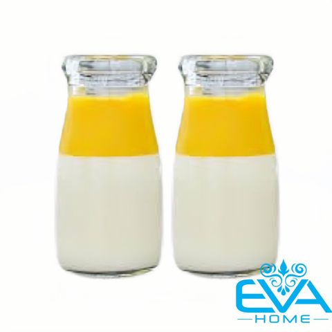  Bộ 6 Hũ Thuỷ Tinh Dùng Làm Sữa Chua  Pudding Dáng Cao 100 ML Kèm Nắp Nhựa SP4830 