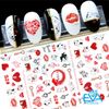 Decal Dán Móng Tay 3D Nail Sticker Tráng Trí Hoạ Tiết Chủ Đề Tình Yêu 520 Sweet Love F704