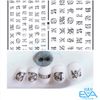 Miếng Dán Móng Tay 3D Nail Sticker Tráng Trí Hoa Văn Hoạ Tiết Chữ Viết Alphabet F120