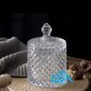Thố Mứt Thuỷ Tinh Pha Lê Kim Cương Nhỏ Delisoga Cao Cấp Sang Trọng / Thố Mứt Tết Thố Bi Nhỏ Small Crystal Diamond Jar TG1030-3.5