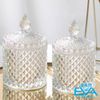 Set 4 Thố Mứt Tết /  Thố Bi Kim Cương Lớn Large Crystal Diamond Jar TG1030-5 Cao Cấp Sang Trọng