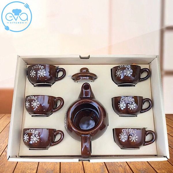 Bộ Tách Trà Sứ 6 Ly Cao cấp – evahome shop