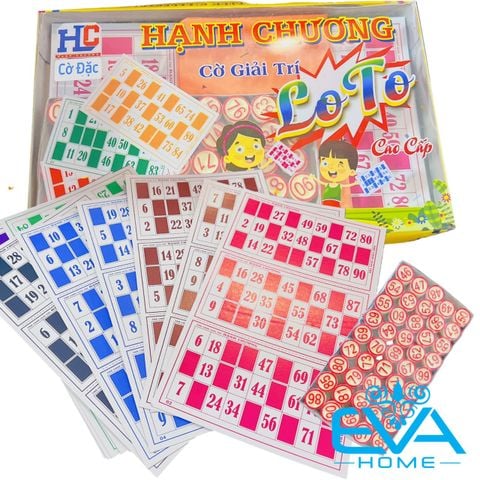  Bộ Đồ Chơi Cờ Lô Tô Giải Trí Bingo Lotto Việt Nhựa Cao Cấp HC Cờ Đặc SP4894 