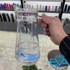 Bình Thuỷ Tinh Đựng Nước 1.7L Quai Cầm Miệng Rót Hoa Văn Windownpane YZH36 Glass Jar 1700ML