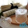 Thố Mứt Thuỷ Tinh Pha Lê Kim Cương Mini  / Thố Mứt Tết Thố Bi Mini Crystal Diamond Jar TG1030-2.5