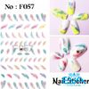 Decal Dán Móng Tay 3D Nail Sticker Hoạ Tiết Lông Vũ Rainbow Feathers F052 / F053 / F057 / F058