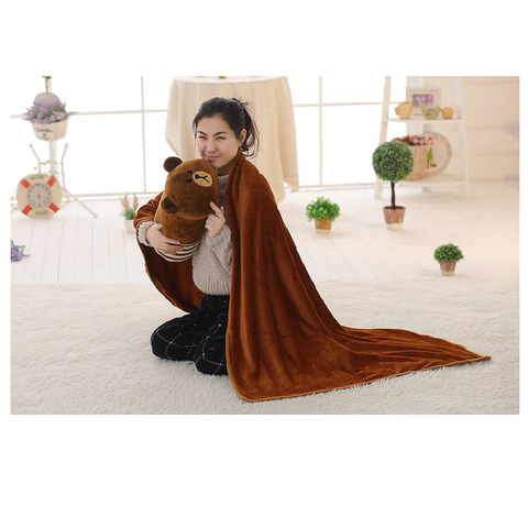  GỐI MỀN GẤU BROWN DẠNG DÀI ÔM NGỦ 45CM 