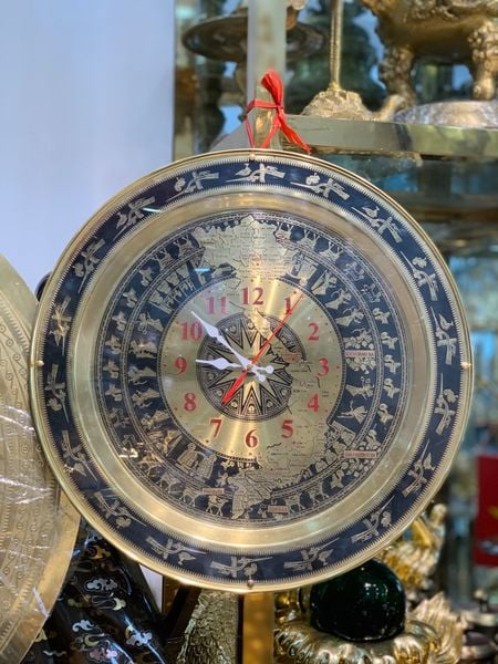 Mặt đồng hồ Trống Đồng Đông Sơn bản đồ