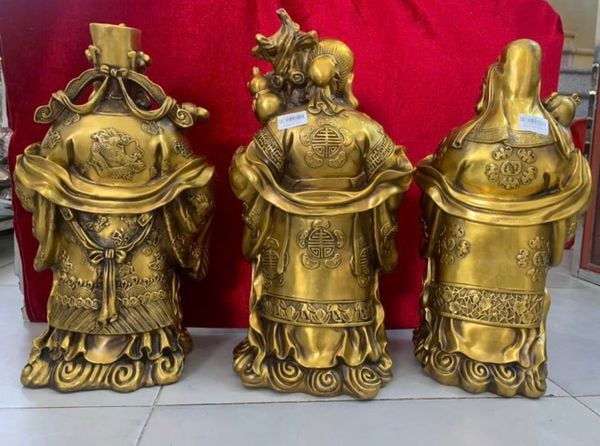 Tượng tam đa phúc lộc thọ cao 56cm 42kg