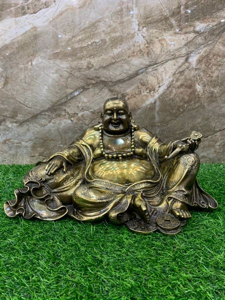 Tượng phật di lặc bằng đồng 22*41cm nặng 7,5kg