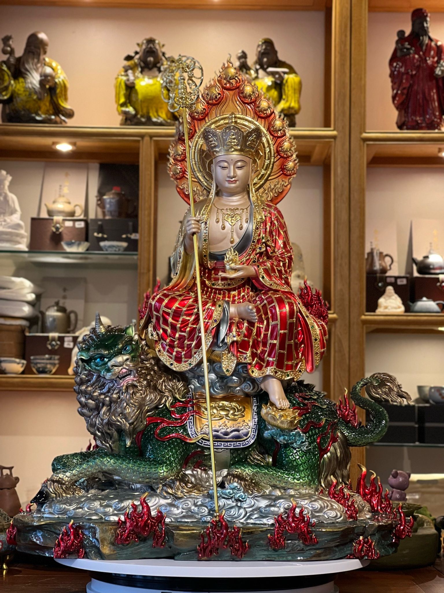 Tượng địa tạng vương bằng đồng cao cấp